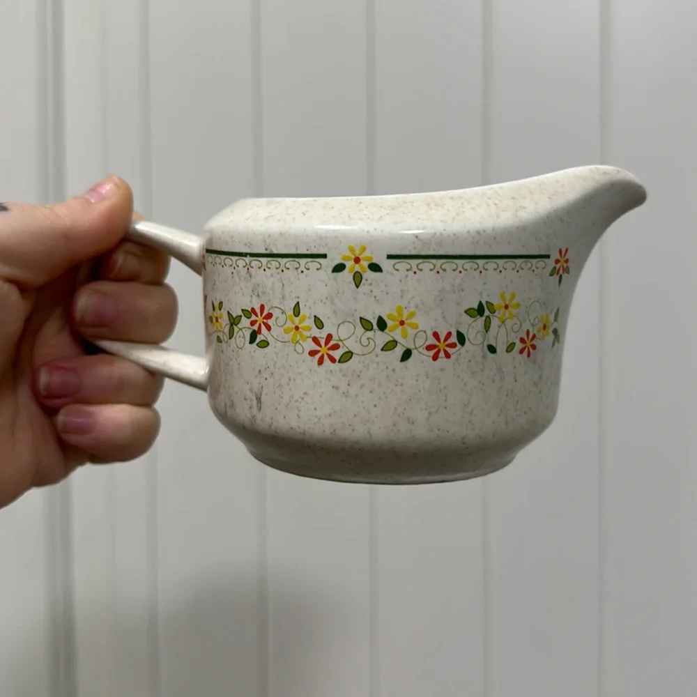 70s Vintage LENOX Temperware Countryside Creamer Pitcher
